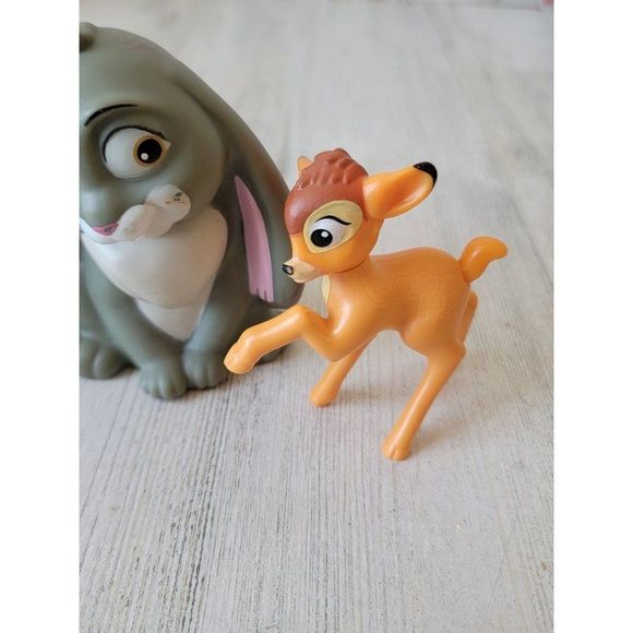 Disney rabbit Thumper skunk flower toy playset Bambi toy figure - Picture 4 of 13
